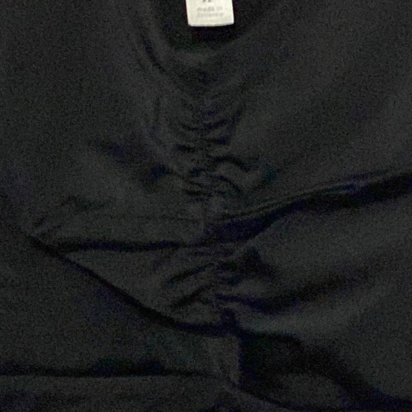 SWIM BY CACIQUE WO SIZE 22 BLACK ONE PIECE SWIMSUIT ADJ STRAPS MESH LOOK OVERLAY - Picture 7 of 15